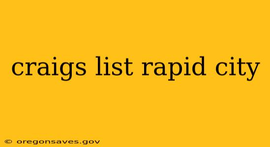 craigs list rapid city