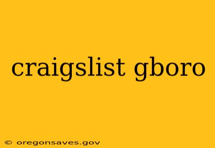 craigslist gboro