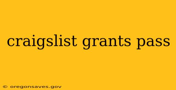 craigslist grants pass