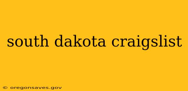south dakota craigslist