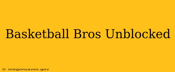 Basketball Bros Unblocked