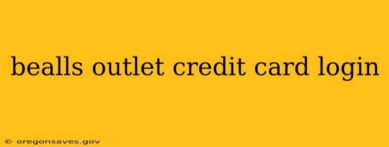 bealls outlet credit card login