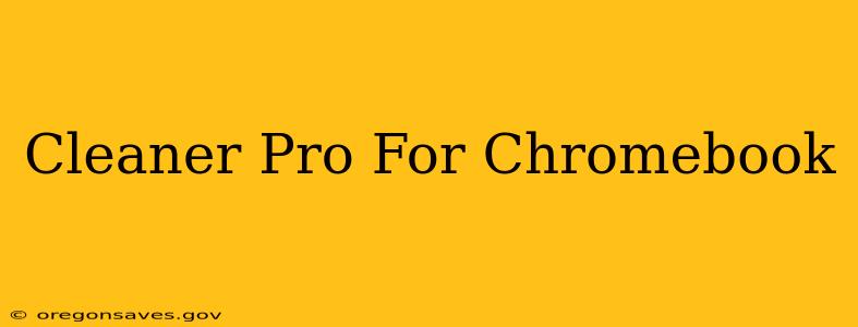 Cleaner Pro For Chromebook