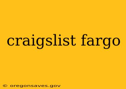 craigslist fargo