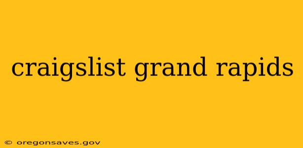 craigslist grand rapids