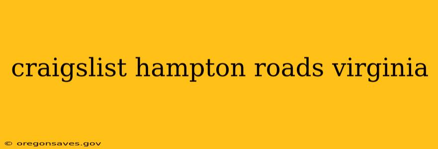craigslist hampton roads virginia