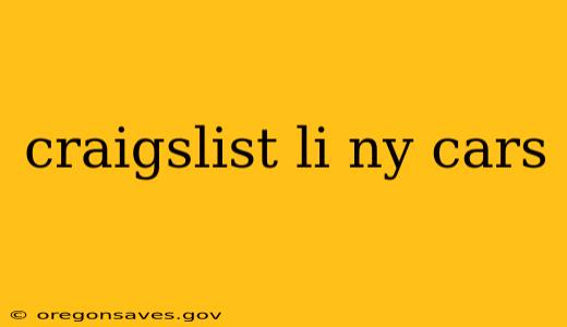 craigslist li ny cars
