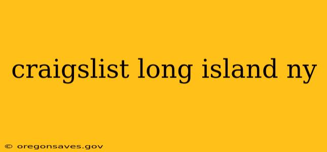 craigslist long island ny