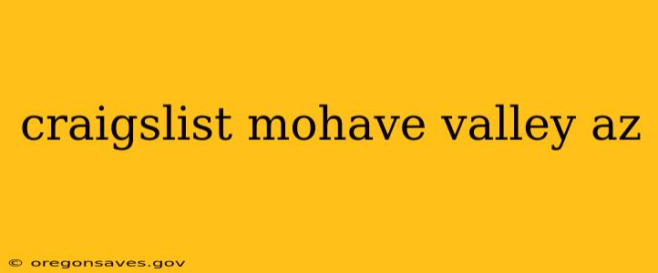 craigslist mohave valley az