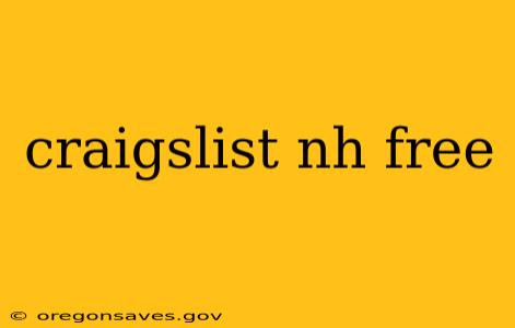 craigslist nh free