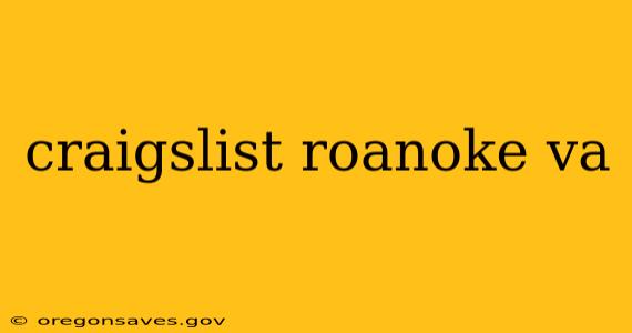 craigslist roanoke va