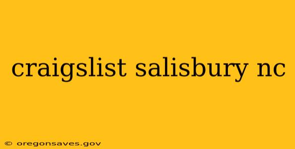 craigslist salisbury nc