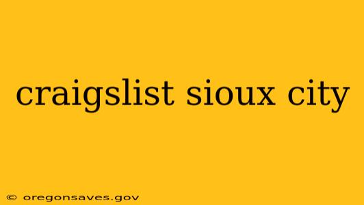 craigslist sioux city