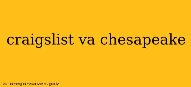 craigslist va chesapeake