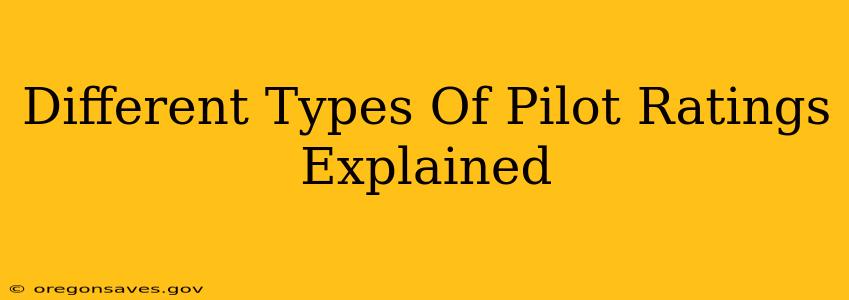 Different Types Of Pilot Ratings Explained