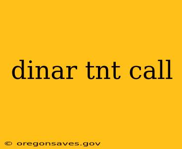 dinar tnt call