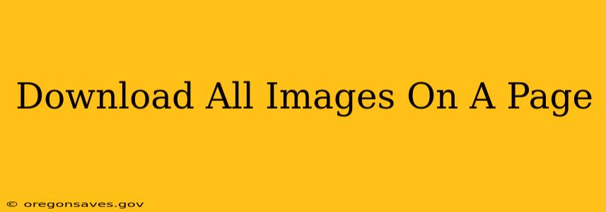 Download All Images On A Page