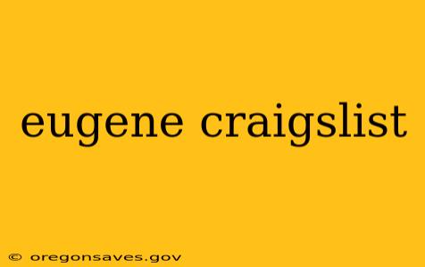 eugene craigslist