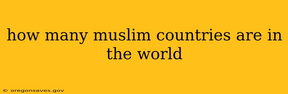 how many muslim countries are in the world