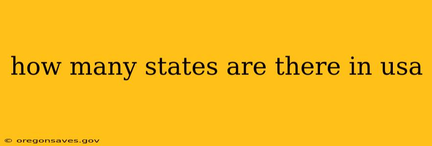 how many states are there in usa