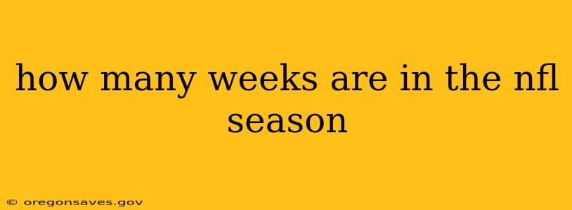 how many weeks are in the nfl season