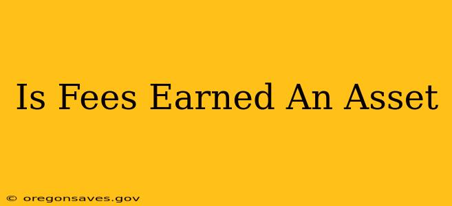 Is Fees Earned An Asset