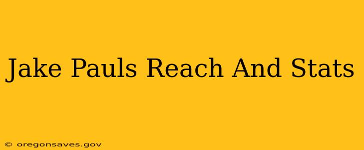 Jake Pauls Reach And Stats