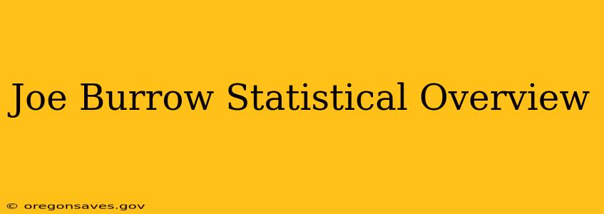 Joe Burrow Statistical Overview
