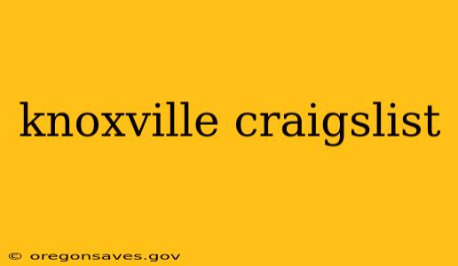 knoxville craigslist