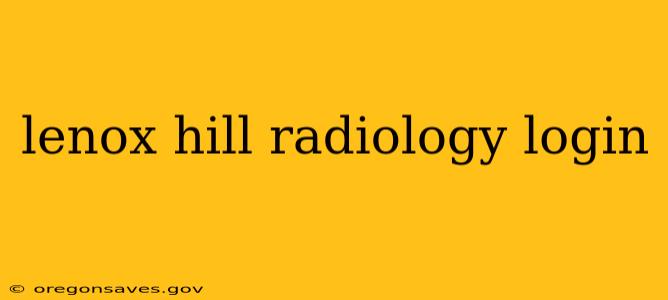 lenox hill radiology login
