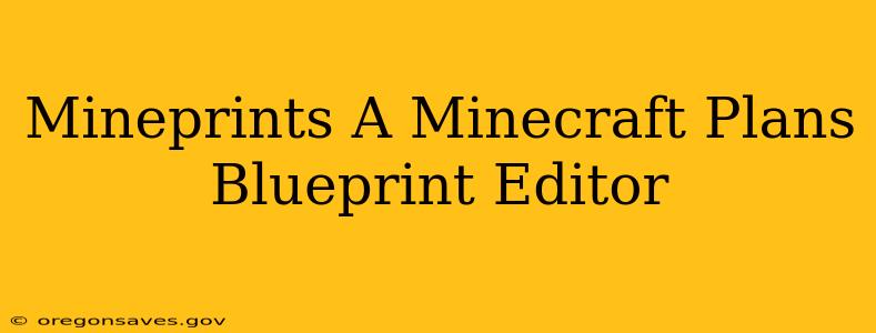 Mineprints A Minecraft Plans Blueprint Editor