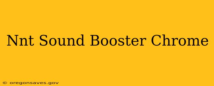 Nnt Sound Booster Chrome