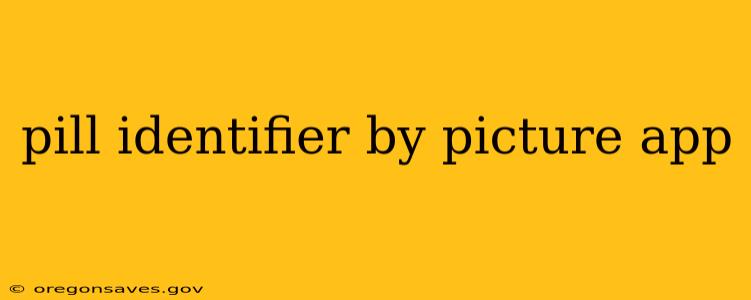 pill identifier by picture app