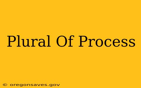 Plural Of Process