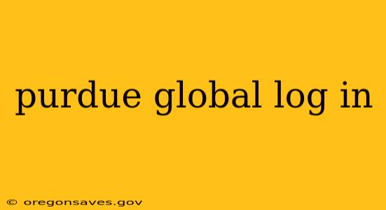 purdue global log in