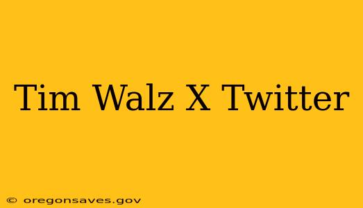 Tim Walz X Twitter