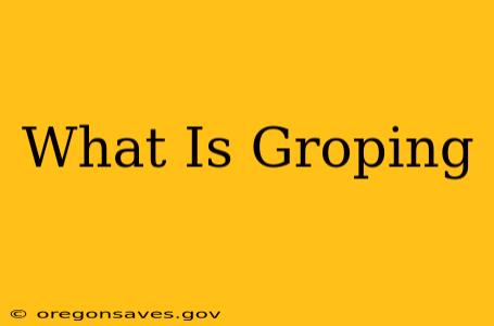 What Is Groping