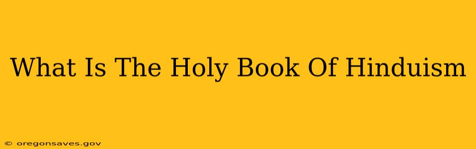 What Is The Holy Book Of Hinduism